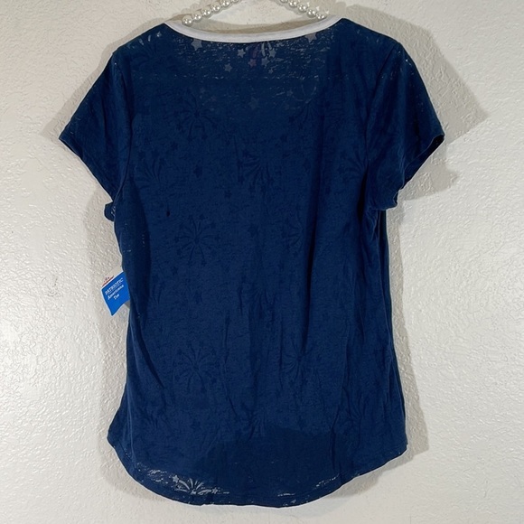 Blessed Celebrate Patriotic USA Red White Blue Graphic Tee Size 2XL New - Picture 4 of 11